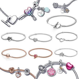 Sterling Silver Bracelet for DIY Jewelry Making with CZ Chain