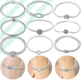 Sterling Silver Bracelet for DIY Jewelry Making with CZ Chain - Women