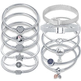 Sterling Silver Bracelet for DIY Jewelry Making with CZ Chain