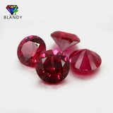 1000pcs 1.0~3.0mm 5# Red Synthetic Corundum Stones for Jewelry