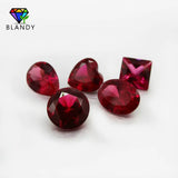 1000pcs 1.0~3.0mm 5# Red Synthetic Corundum Stones for Jewelry