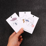 100Pcs Earrings Display Cards 6x9cm Paper Jewelry Packaging