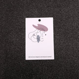 100Pcs Earrings Display Cards 6x9cm Paper Jewelry Packaging