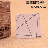 100Pcs/lot Necklace/Earrings Display Cards Stripes Print Packaging Card