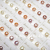 100pcs Natural Freshwater Pearls Silver Plated Stud Earrings