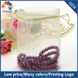 100pcs 9x12cm Beige/Ivory Organza Logo Bags Wedding Favor Gift Bags