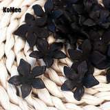 100pcs Acrylic Flower Beads 28mm Pendant Necklace DIY Craft