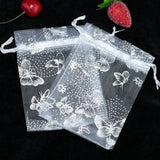 100pcs Small Organza Bags 7x9cm Wedding Party Candy Jewelry Packaging Pouches