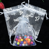 100pcs Small Organza Bags 7x9cm Wedding Party Candy Jewelry Packaging Pouches