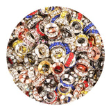 10MM Crystal Metal Spacer Beads Rhinestone Big Hole For Jewelry Making