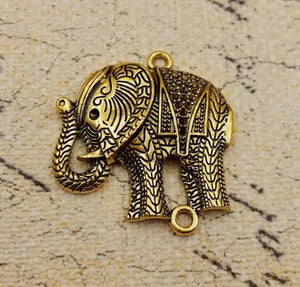 10pcs Elephant Alloy Pendant for Jewelry Making DIY Bracelet Necklace