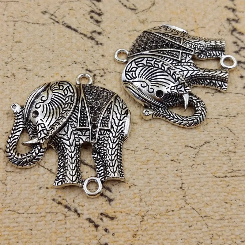 10pcs Elephant Alloy Pendant for Jewelry Making DIY Bracelet Necklace