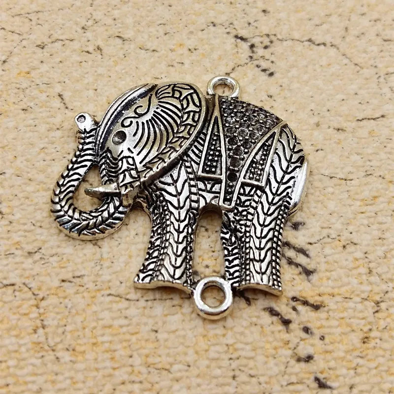 10pcs Elephant Alloy Pendant for Jewelry Making DIY Bracelet Necklace