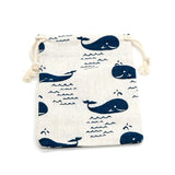 10pcs/lot Cotton Gift Bag 14x16cm Drawstring Pouches Linen Cotton Bags