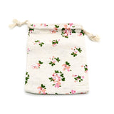 10pcs/lot Cotton Gift Bag 14x16cm Drawstring Pouches Linen Cotton Bags