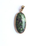 12PC Natural Stone Agate Golden Plated Oval Necklace Pendant