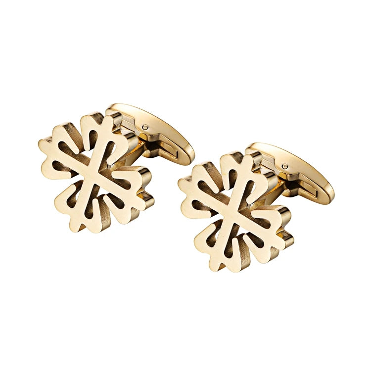 18K Plated Crusaders Cufflinks Matte Stainless Steel Cufflink