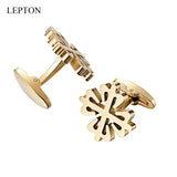 18K Plated Crusaders Cufflinks Matte Stainless Steel Cufflink