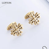 18K Plated Crusaders Cufflinks Matte Stainless Steel Cufflink