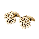 18K Plated Crusaders Cufflinks Matte Stainless Steel Cufflink