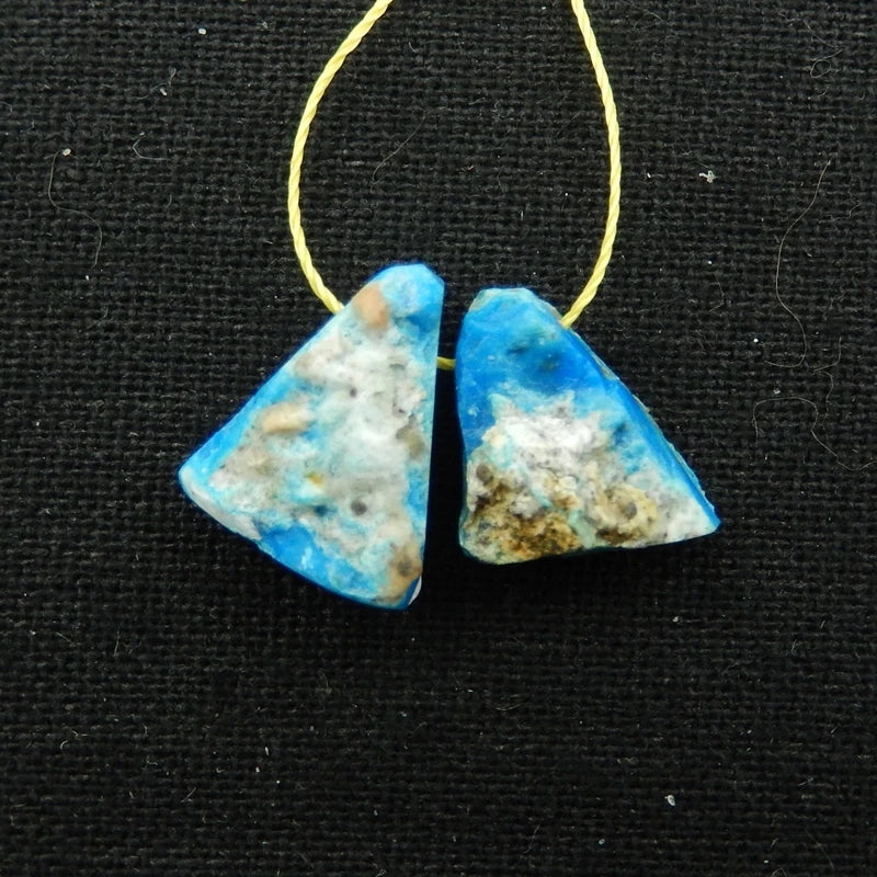 Natural Opal Side Drilled Earring Bead 16x12x7mm 3.2g