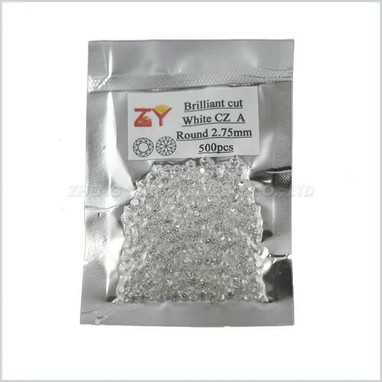 2.75mm Round Zirconia Stone for Jewelry Making