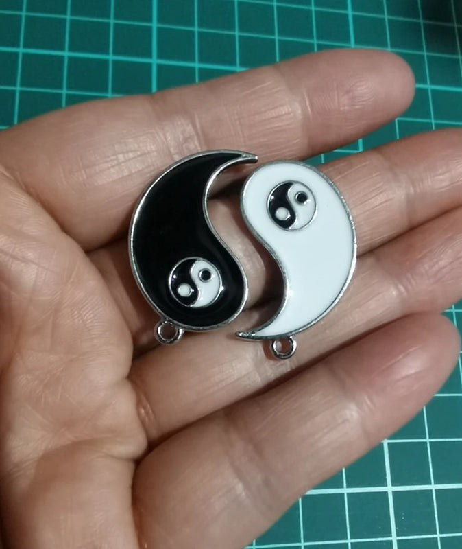 20 pcs Tai Chi Metal Charms DIY Pendants