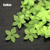 200pcs/lot 28mm Multicolors Frosted Flower Beads Caps Jewelry Making DIY Beads