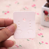 200pcs Rectangle Paper Earring Cards Jewelry Display Packaging