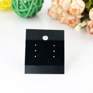 200pcs Velvet Earring Cards 4.4x5.2cm Jewelry Display Rectangle Tags