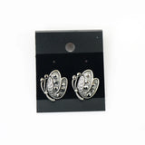200pcs Velvet Earring Cards 4.4x5.2cm Jewelry Display Rectangle Tags