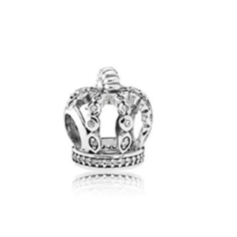 S925 Sterling Silver Love Bead Charm Fit Bracelets DIY Bangle