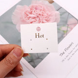 Golden Printing Earings Packaging Cards