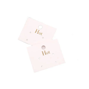 Golden Printing Earings Packaging Cards