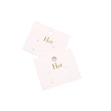 Golden Printing Earings Packaging Cards