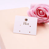 Golden Printing Earings Packaging Cards