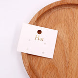 Golden Printing Earings Packaging Cards