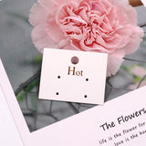 Golden Printing Earings Packaging Cards