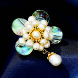 Natural Fresh Water Pearl Shell Butterfly Brooch - Lady Jewellery