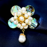 Natural Fresh Water Pearl Shell Butterfly Brooch - Lady Jewellery
