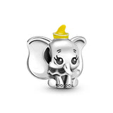 Sterling Silver Elephant Beads Little Bear Animal Pendant