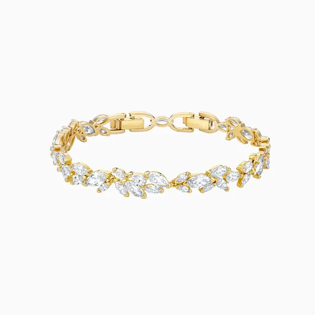 Romantic Women's Crystal Bracelet Jewelry Set