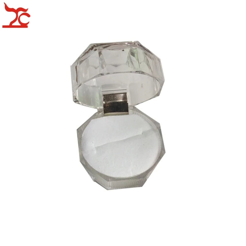 20Pcs/Lot Acrylic Jewelry Package Box for Ring Earring Wedding Storage