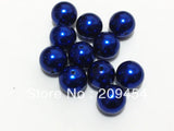 20mm 100pcs Royal Blue Chunky Round Acrylic Beads for Kids Jewelry Making