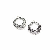 20pcs Vintage Flower Heart Alloy Charms for DIY Jewelry