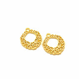 20pcs Vintage Flower Heart Alloy Charms for DIY Jewelry