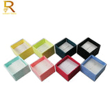 24Pcs Ring Organizer Box Earrings Storage Paper Jewellry Packaging Container