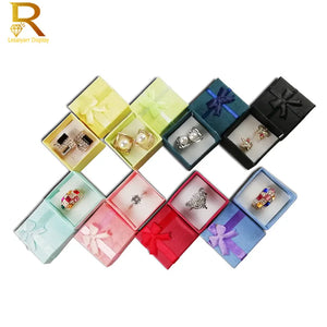 24Pcs Ring Organizer Box Earrings Storage Paper Jewellry Packaging Container