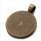 25mm DIY Necklace Alloy Round Bottom Accessories