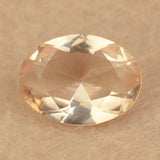 5A Light Champagne Morganite Glass Beads 2x3~13x18mm Oval Shape